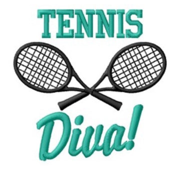 Tennis Diva Embroidered Tennis Towel