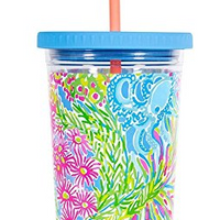 Lovers Coral 20oz Tumbler with Straw