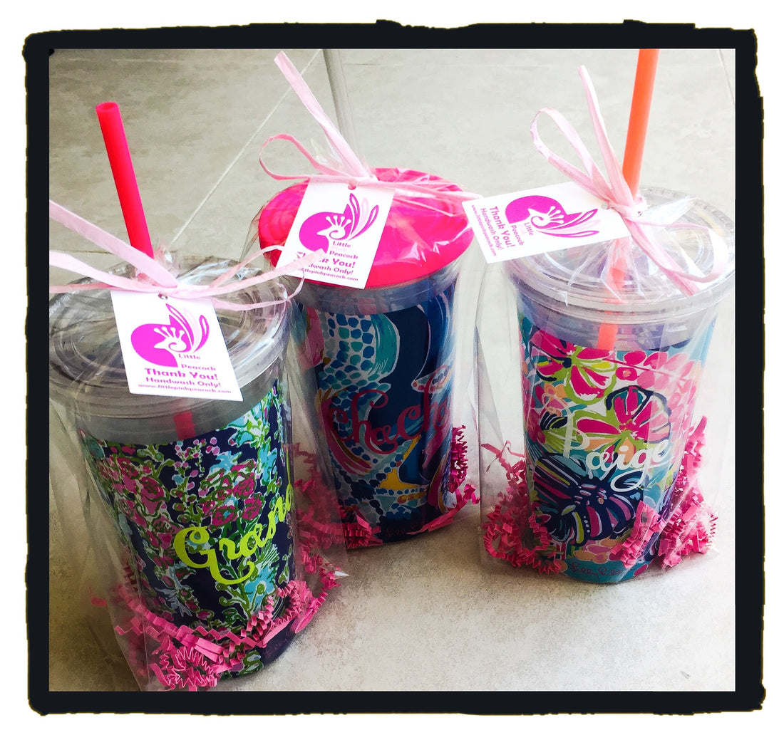 Lovers Coral 20oz Tumbler with Straw