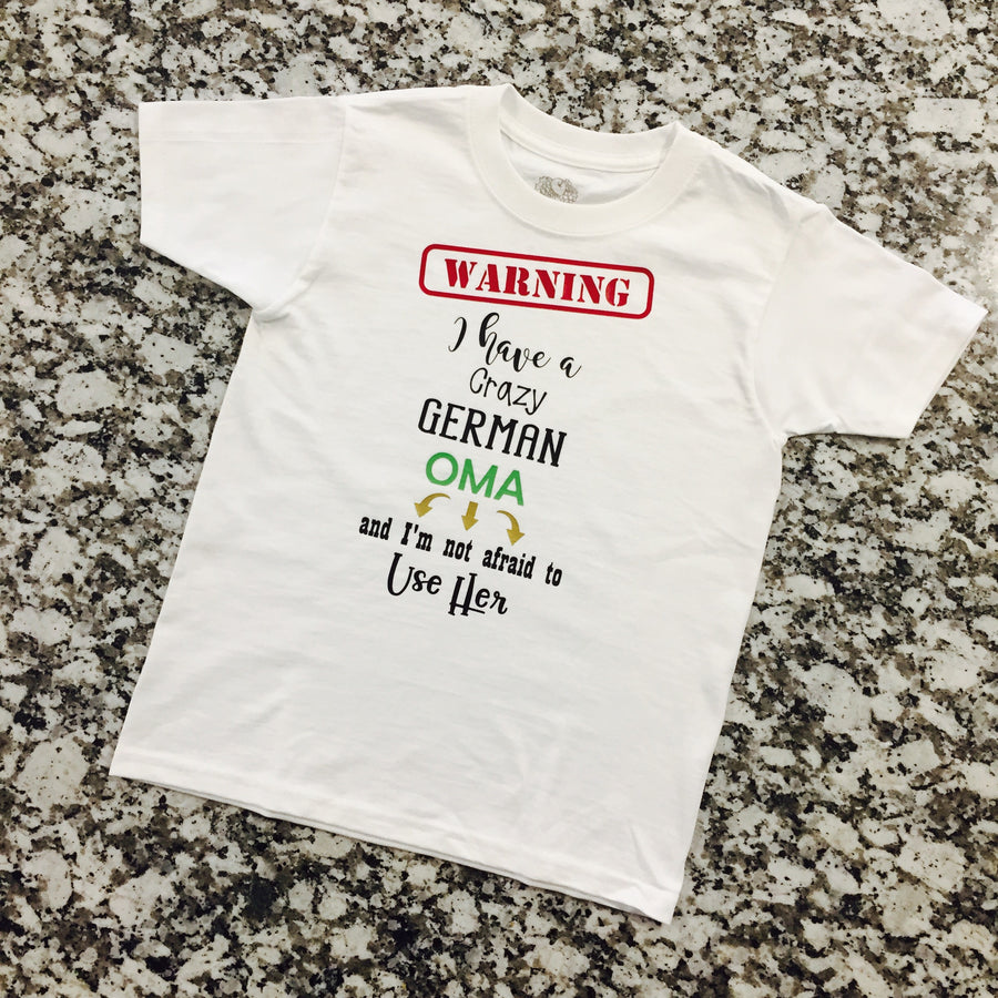 Crazy German Oma Youth TShirt
